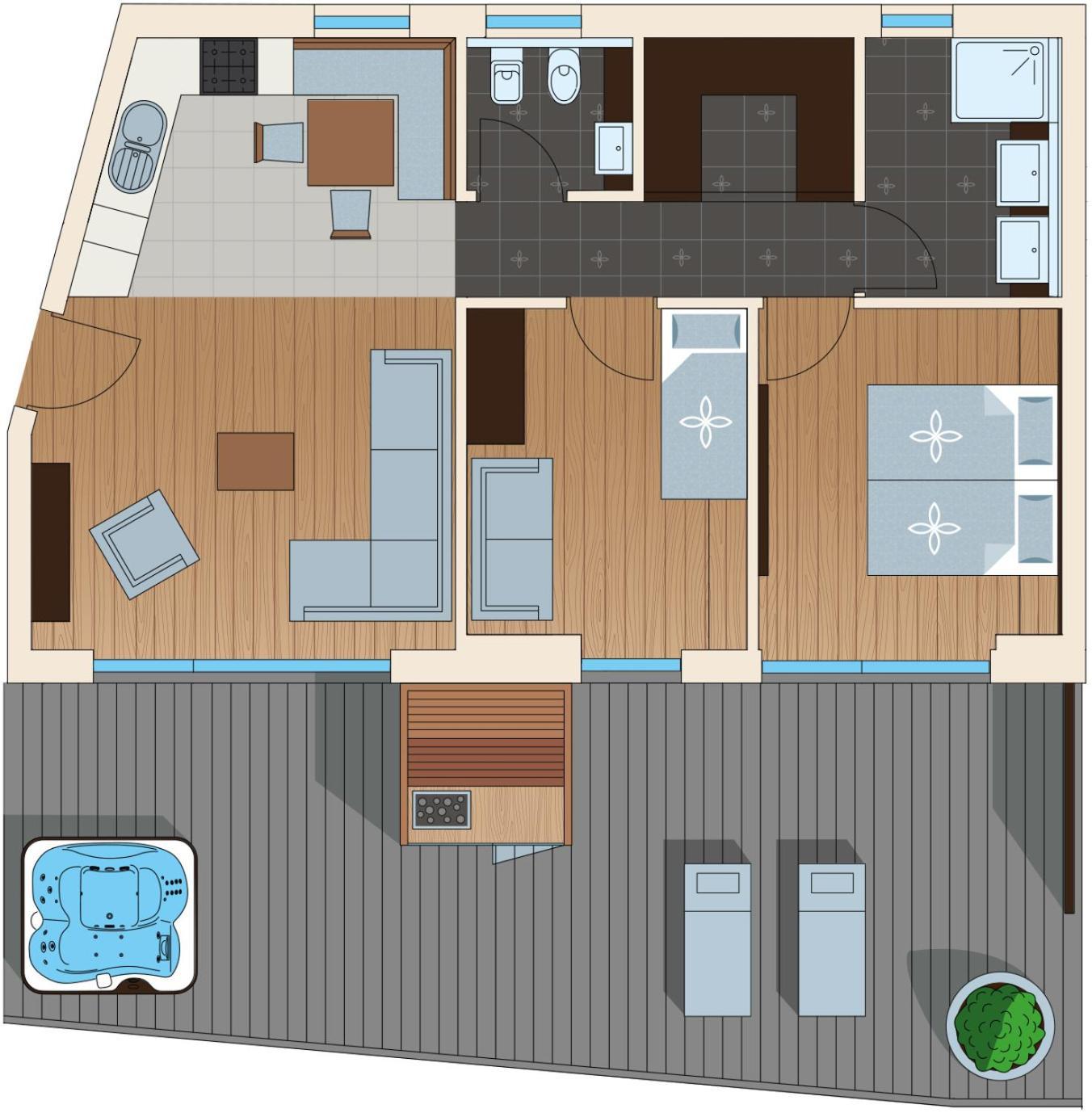 Apartments Aois 4 Elements Suits La Valle Ngoại thất bức ảnh